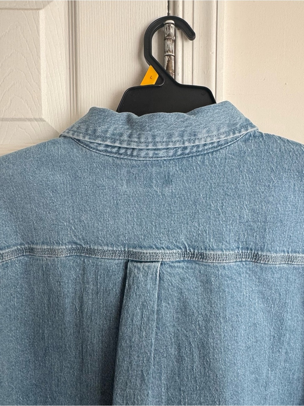 Free Assembly Denim Overshirt Men’s 2XL Light Wash Relaxed Button Front NWT - Picture 12 of 16